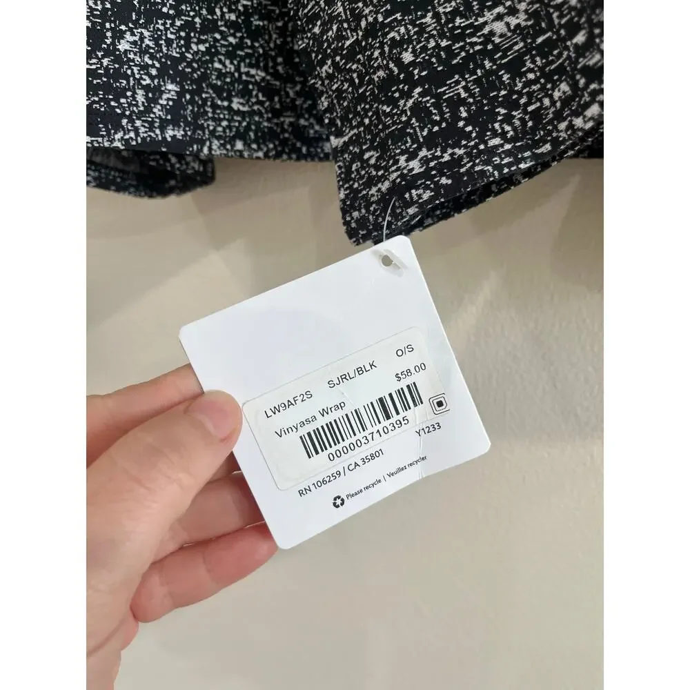 Lululemon Vinyasa Scarf‎ Gray Heather Wrap Shawl Travel Athleisure NWT